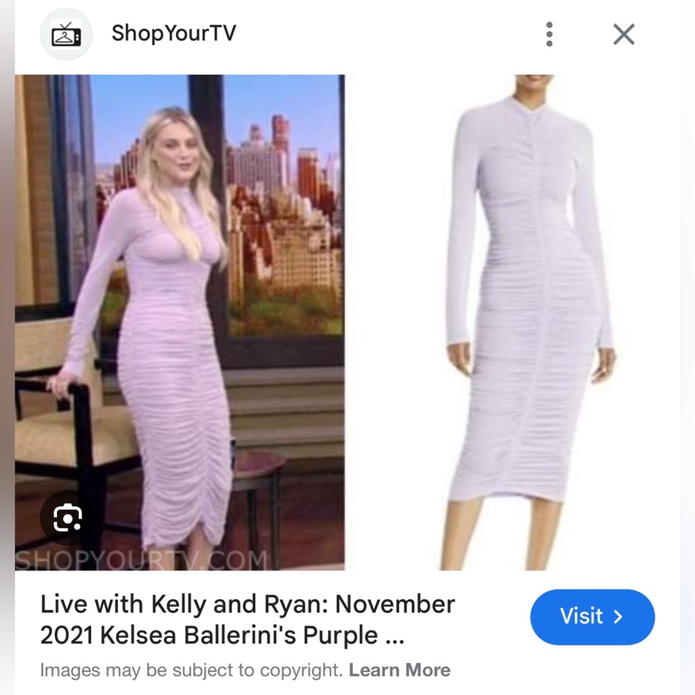 Revolve ALC Ansel dress in Lilac - Picture 3 of 8